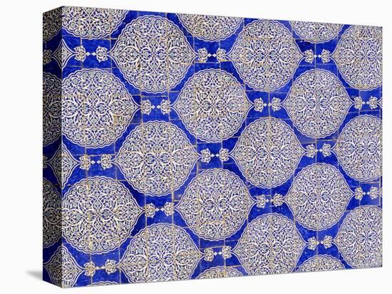 Ceramic Tiles, I-Khauli Court, Tash Khauli Palace, Khiva, Uzbekistan, Central Asia-Upperhall Ltd-Premier Image Canvas