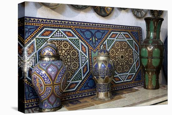 Ceramics, Crafts, Fes, Morocco, Africa-Kymri Wilt-Premier Image Canvas
