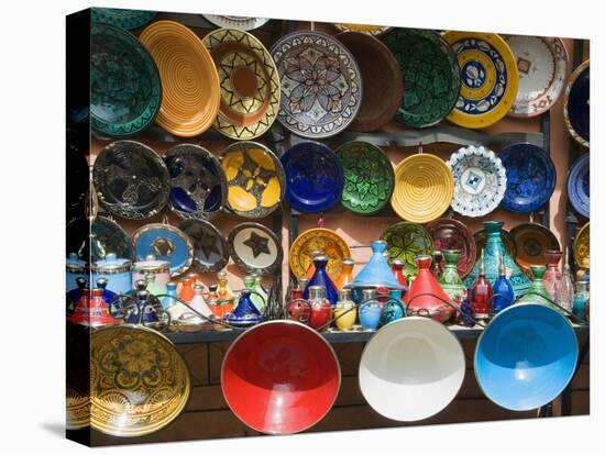 Ceramics for Sale, Souk, Medina, Marrakech (Marrakesh), Morocco, North Africa-Nico Tondini-Premier Image Canvas