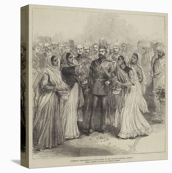 Ceremony Performed by Native Girls at the Prince's Landing, Bombay-null-Premier Image Canvas