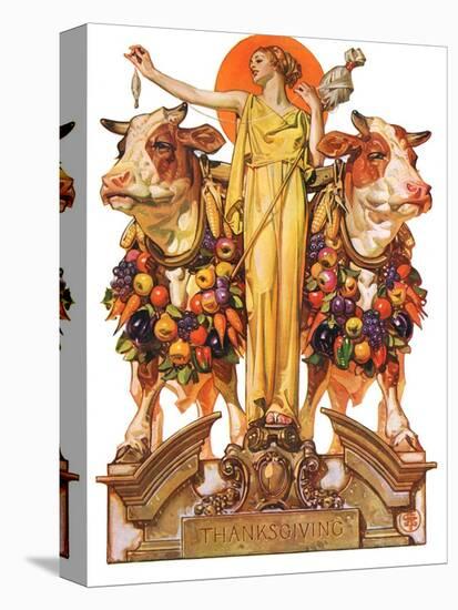 "Ceres and the Harvest,"November 23, 1929-Joseph Christian Leyendecker-Premier Image Canvas