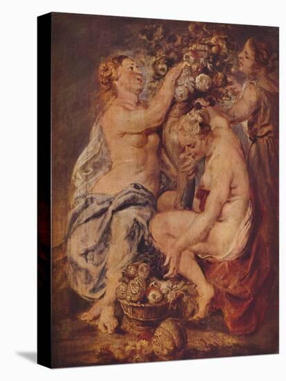 'Ceres and Two Nymphs with a Cornucopia', c1617-Peter Paul Rubens-Premier Image Canvas