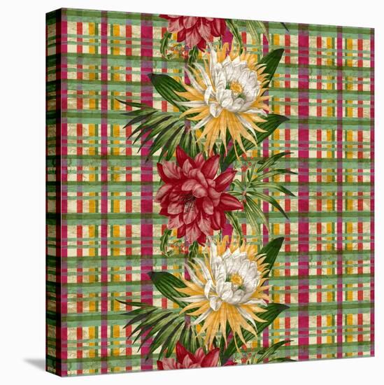 Cereus Plaid Multi-Bill Jackson-Premier Image Canvas