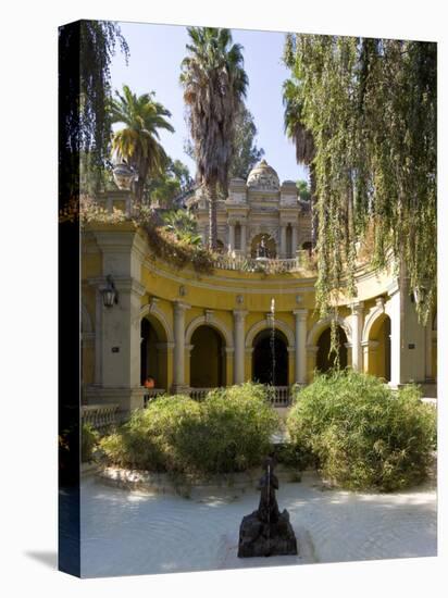 Cerro Santa Lucia and the Ornate Terraza Neptuno Fountain, Santiago, Chile-Gavin Hellier-Premier Image Canvas