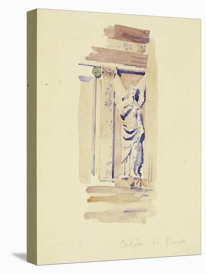 Certosa di Pavia, Study of an Angel Statue, 1891-Charles Rennie Mackintosh-Premier Image Canvas