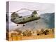 Ch-46 Helicopter Picking up Supplies-null-Premier Image Canvas