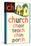 CH for Church-null-Stretched Canvas