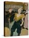 Cha-U-Kao at the Moulin Rouge (Female Clown)-Henri de Toulouse-Lautrec-Stretched Canvas