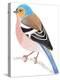Chaffinch Sitting on a Tree Branch-Milovelen-Stretched Canvas