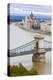 Chain Bridge across the Danube, Budapest, Hungary, Europe-Michael Runkel-Premier Image Canvas