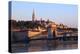 Chain Bridge, Matyas Church (Matthias Church) and Fisherman's Bastion, Budapest, Hungary, Europe-Neil Farrin-Premier Image Canvas