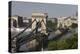 Chain Bridge Seen from Above Clark Adam Square, Budapest, Hungary, Europe-Julian Pottage-Premier Image Canvas