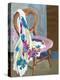 Chair and Patterned Fabric, 2000-Joan Thewsey-Premier Image Canvas