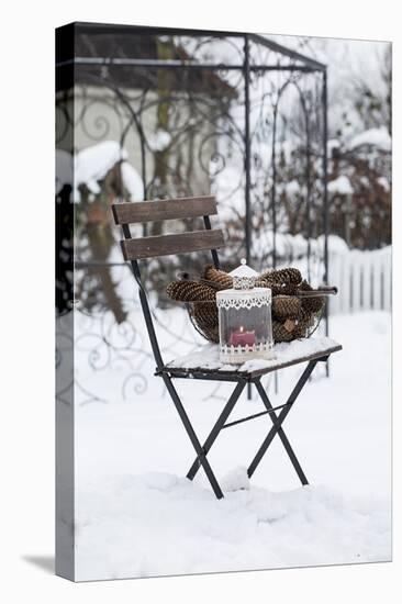 Chair in the Snow with Wintry Still Life-Andrea Haase-Premier Image Canvas