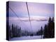 Chair Lift in the Early Morning, 2010 Winter Olympic Games Site, Whistler, British Columbia, Canada-Aaron McCoy-Premier Image Canvas