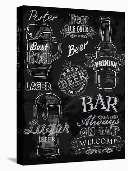 Chalk Beer-bioraven-Stretched Canvas