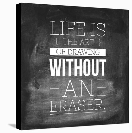 Chalk Type - Drawing Life-Stephanie Monahan-Stretched Canvas