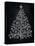 Chalkboard Holiday Trees II-Mary Urban-Stretched Canvas