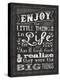 Chalkboard Life-Melody Hogan-Stretched Canvas