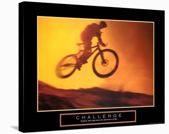 Challenge: Mountain Bike-null-Stretched Canvas
