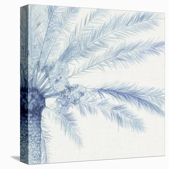 Chambray Palms II-Megan Meagher-Stretched Canvas