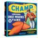 Champ Brand Louisiana Sweet Potatoes, Yams-null-Stretched Canvas