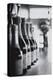 Champagne Bottles in a Row-Walter Bibikow-Premier Image Canvas