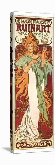 Champagne Ruinart-Alphonse Mucha-Stretched Canvas