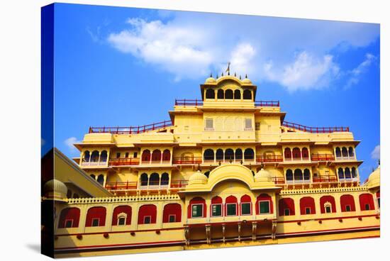 Chandra Mahal in City Palace, Jaipur,-prasenjeet1-Premier Image Canvas