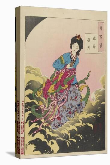 Chang-E Ascending to the Moon, August 1885-Tsukioka Yoshitoshi-Premier Image Canvas