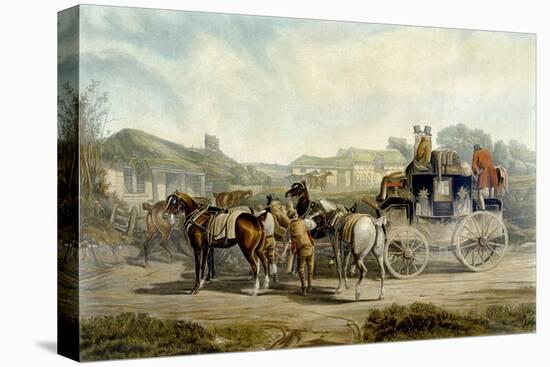 Changing Horses, from 'Fores Coaching Recollections', Engraved by John Harris-Charles Cooper Henderson-Premier Image Canvas