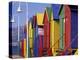 Changing Huts on St. John's Beach, Capetown, South Africa-Michele Westmorland-Premier Image Canvas