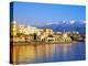 Chania Waterfront and Mountains in Background, Chania, Crete, Greece, Europe-Marco Simoni-Premier Image Canvas