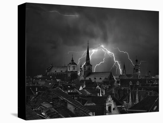 Chaos in the sky of Bruges-Yvette Depaepe-Premier Image Canvas