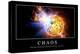 Chaos: Motivationsposter Mit Inspirierendem Zitat-null-Premier Image Canvas