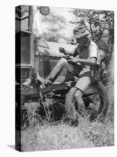 Chaplin Court Treatt, British Motoring Pioneer, Mending His Veldtschoen (Shoe), C1924-C1926-Thomas A Glover-Premier Image Canvas