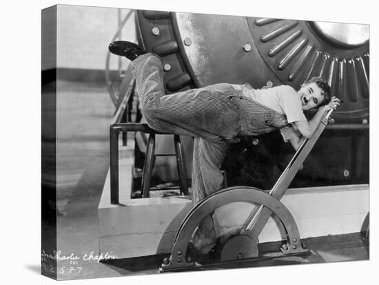 Chaplin: Modern Times, 1936-null-Premier Image Canvas
