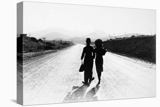 Chaplin: Modern Times, 1936-null-Premier Image Canvas