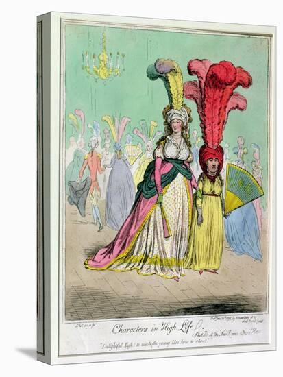 Characters in High Life, Published by Hannah Humphrey in 1795-James Gillray-Premier Image Canvas