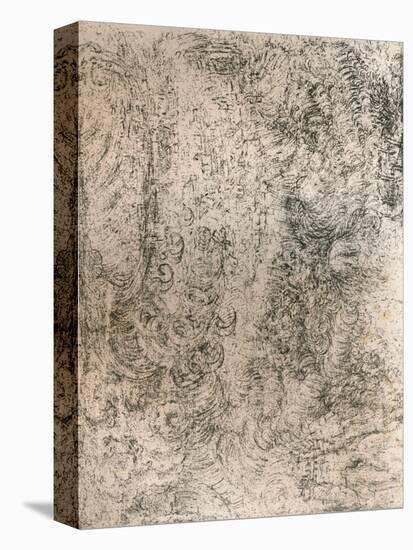 Charcoal Drawing, representing a Deluge, from the Royal Library, Windsor Castle, 1883-Leonardo Da Vinci-Premier Image Canvas