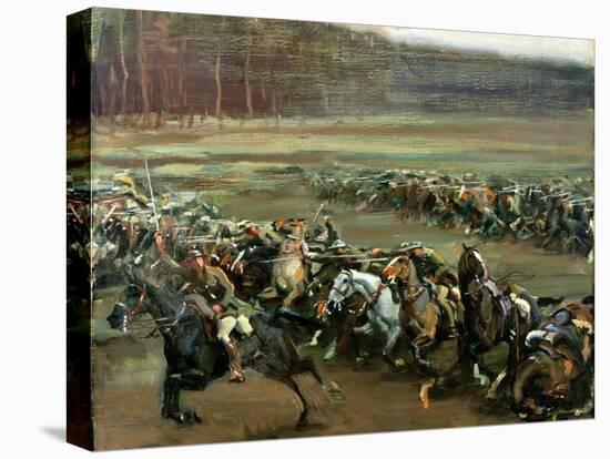 Charge of Flowerdew's Squadron, c.1918-Sir Alfred Munnings-Premier Image Canvas