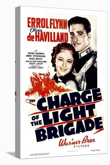 Charge of the Light Brigade, Olivia De Havilland, Errol Flynn, 1936-null-Stretched Canvas