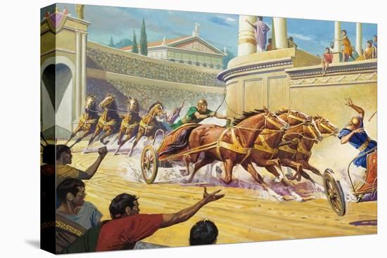 Chariot Race at the Circus Maximus-Severino Baraldi-Premier Image Canvas