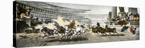 Chariot Race in the Circus Maximus of Ancient Rome-null-Premier Image Canvas