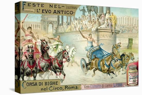 Chariot Race in the Circus, Rome-null-Premier Image Canvas