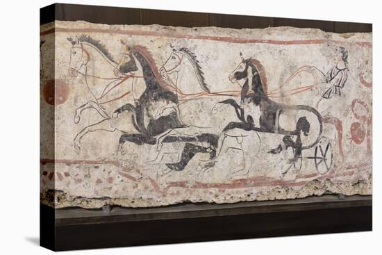 Charioteer and Horses, Painted Tomb Slab Detail, National Archaeological Museum-Eleanor Scriven-Premier Image Canvas