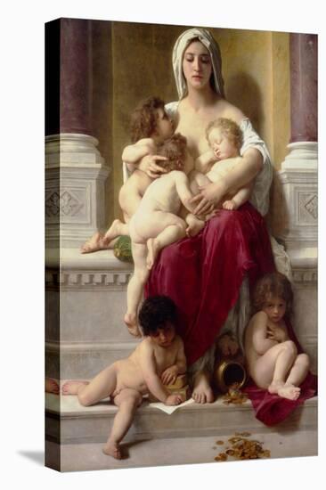 Charity-William Adolphe Bouguereau-Stretched Canvas