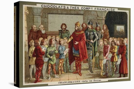 Charlemagne Visiting a School-null-Premier Image Canvas