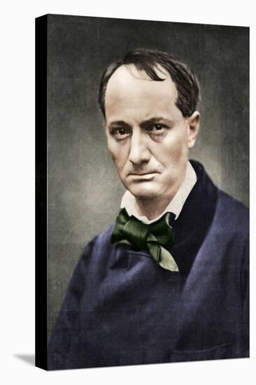 Charles Baudelaire, influential French poet, critic and translator, mid-19th century-Unknown-Premier Image Canvas
