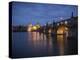 Charles Bridge and River Vltava, Prague, UNESCO World Heritage Site, Czech Republic, Europe-Ben Pipe-Premier Image Canvas